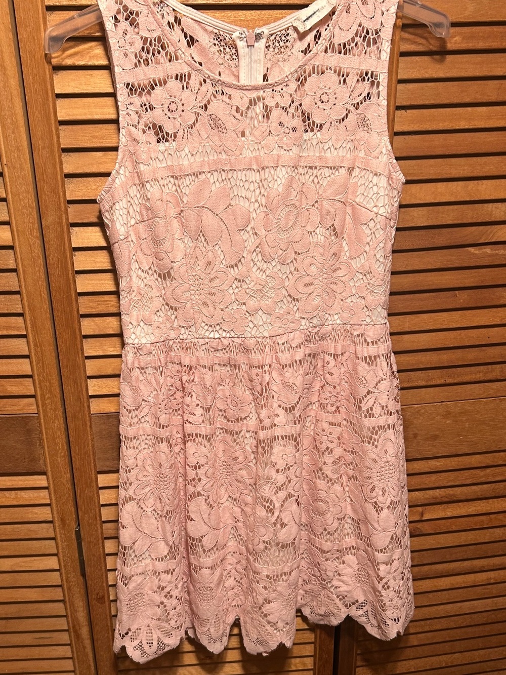 Altar'd State Dusty Pink Lace Midi Dress